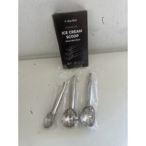Finedine Professional Stainless Steel Ice Cream Scoop Set - 3-Piece
